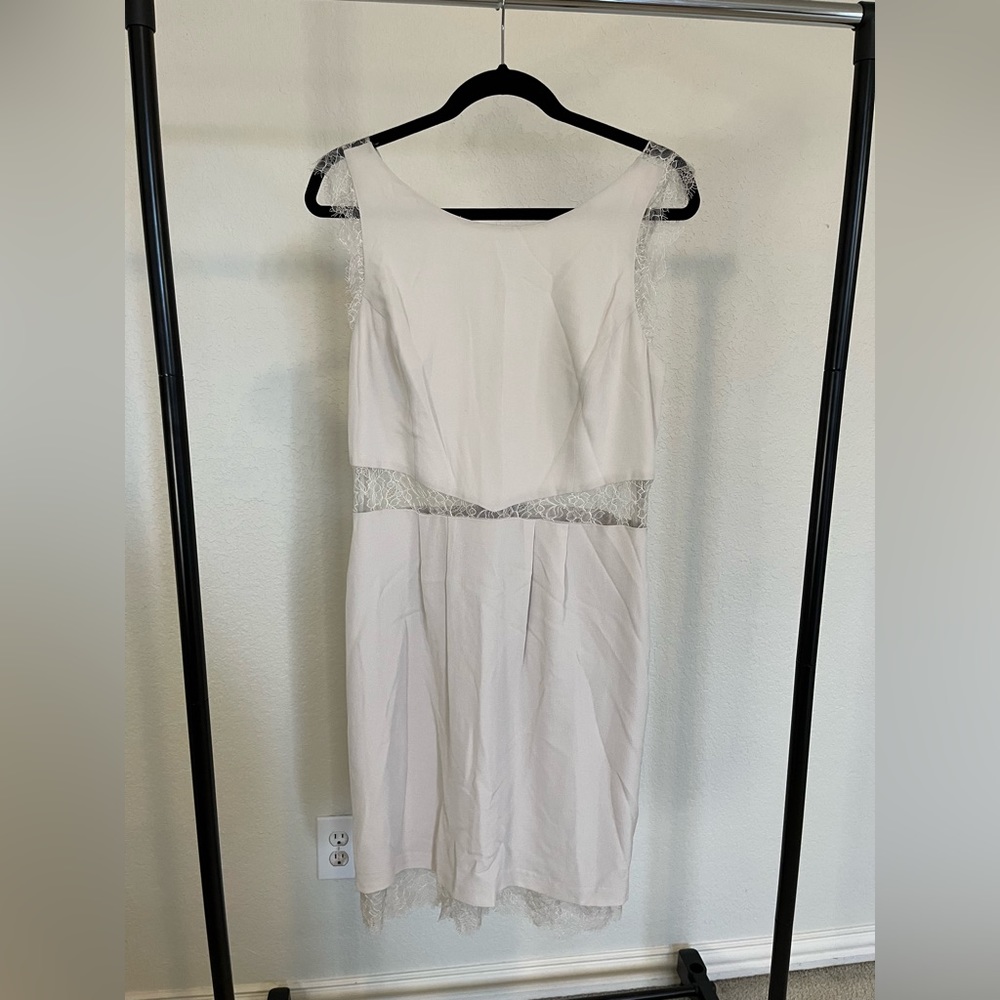 NWT BCBG Lace Mini Dress - Size 10 - Grey